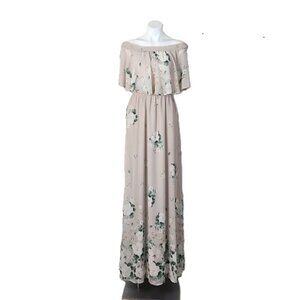 Floral Off-Shoulder Maxi Dress